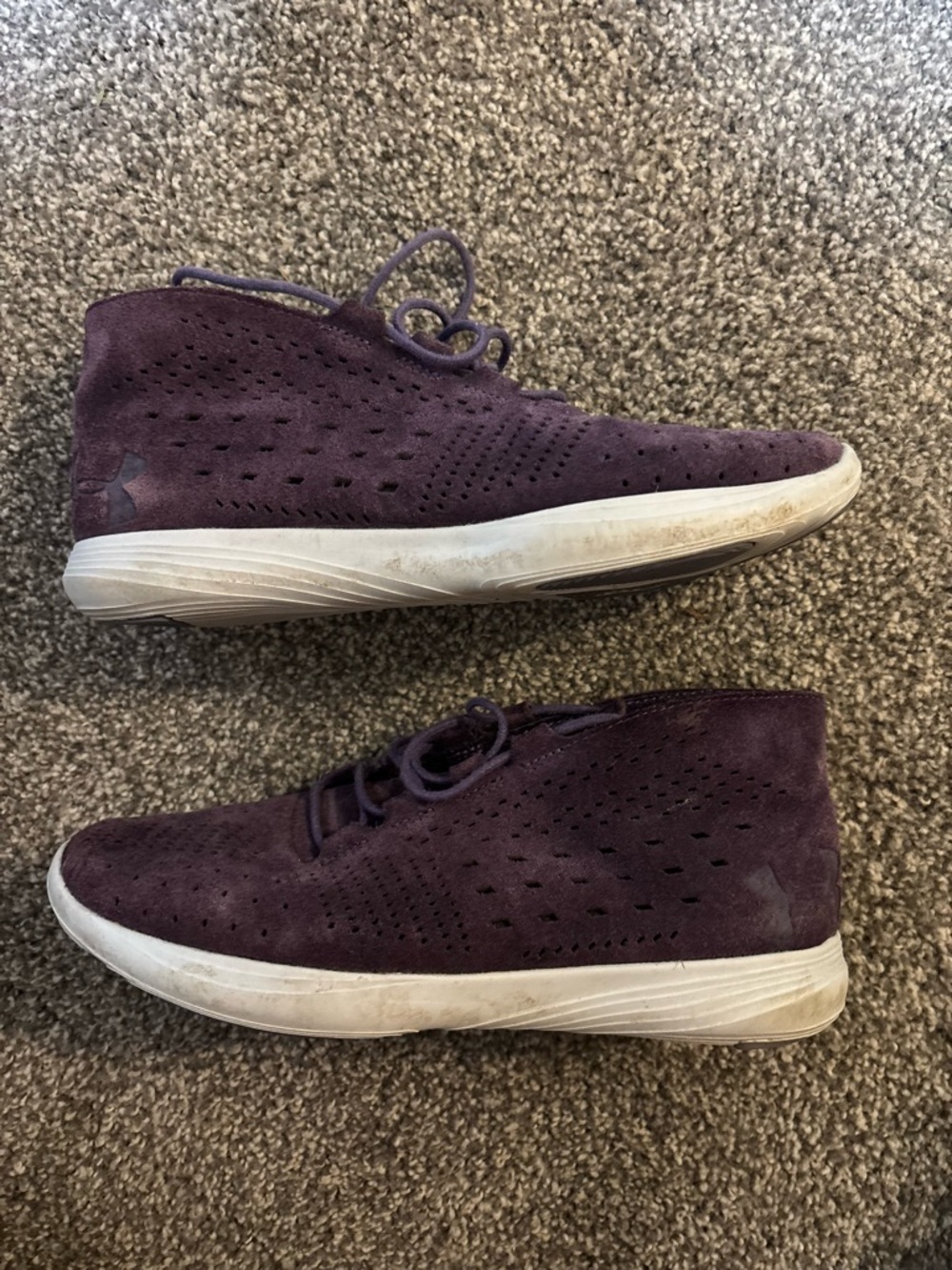 Women’s under armour Purple Suede Casual Sneakers - Lightweight Comfort